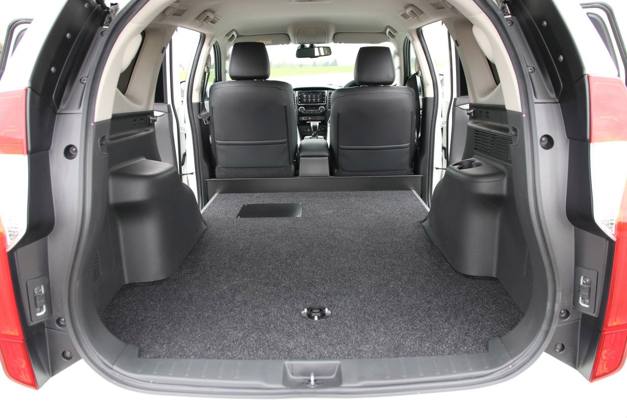 This Mitsubishi Montero Sport has no rear seats for maximum cargo